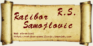 Ratibor Samojlović vizit kartica